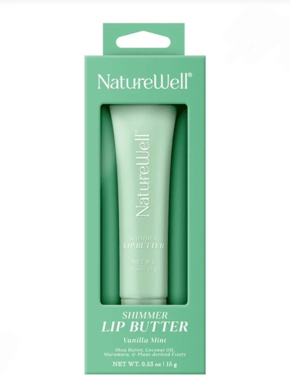NatureWell Shimmer Lip Butter — Vanilla Mint 0.53oz BNIB